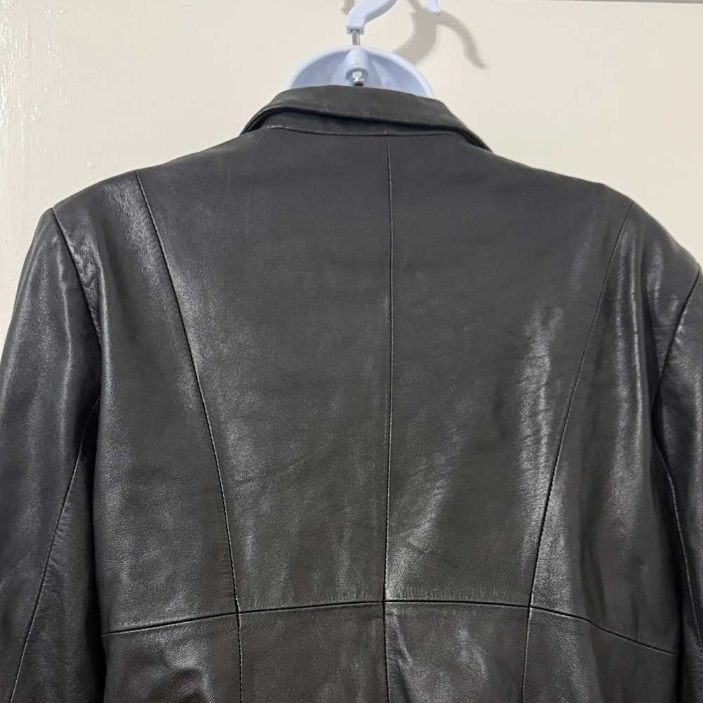Bebe Black Leather Jacket - Picture 11 of 16